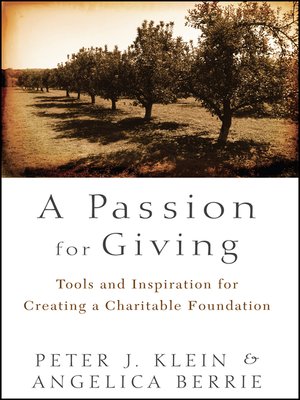cover image of A Passion for Giving